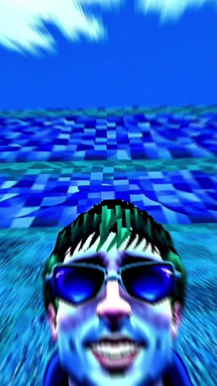 Frame from Barış Aslan blue audiovisual edit